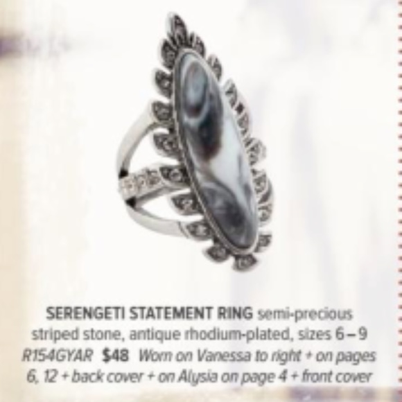 Chloe + Isabel Serengeti Statement Ring, Sz 7 - Picture 4 of 4